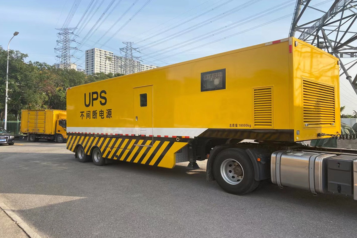 汉台发电机租赁施工现场